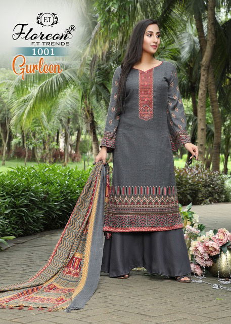 Floreon Gurleen Casual Wear Pashmina Wholesale Dress Material Collection